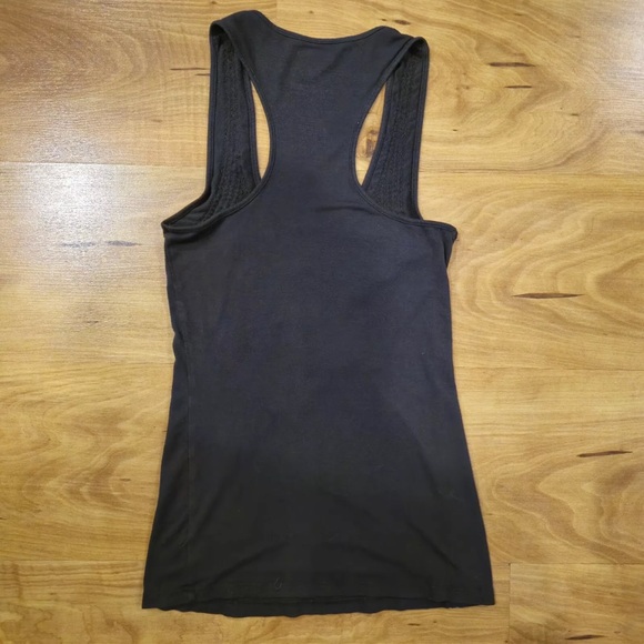 Y2K VTG Miley Max Cyrus Azria Tank top blouse black sequin bling bow small - Picture 2 of 5